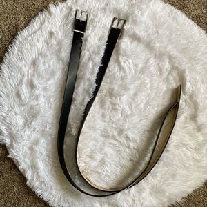 Target Belts 2 Total Vinyl & Split Leather Black & Brown